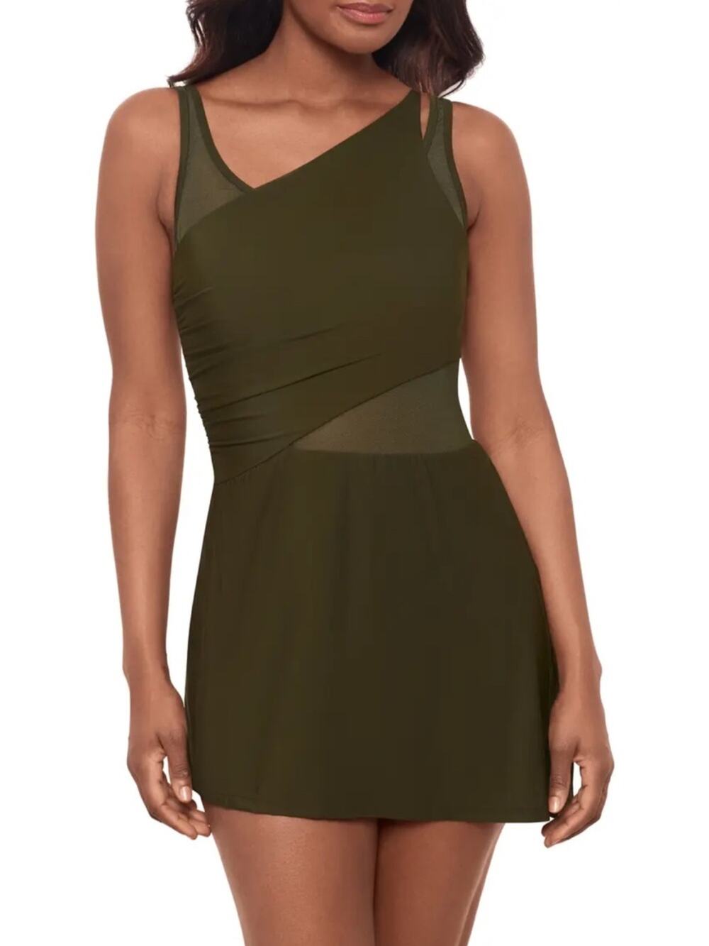 Miraclesuit NWT Alina Swim Dress in Nori Green 18